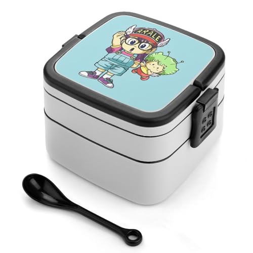 弁当箱 アラレちゃん ランチボックス 二段 お弁当箱 おべんとう箱 ランチケース 大人用 子供用 学生 仕事 通勤 1000ml
