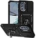 Produktbild SEAHAI Hülle für Motorola Moto G62 5G, Militär Robust Handyhülle Outdoor Stoßfest Silikon TPU + PC Handy Case Schutzhülle mit Kameraschutz und 360 Grad Ring Ständer - Schwarz