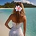 Flower Hair Clips for Women, Pink Orchid Flower Hairpins, Hawaiian Hair Accessories, Tropical Floral Barrettes for Luau Beach Vacations, Bridal Wedding Hair Pieces for Bride Parties