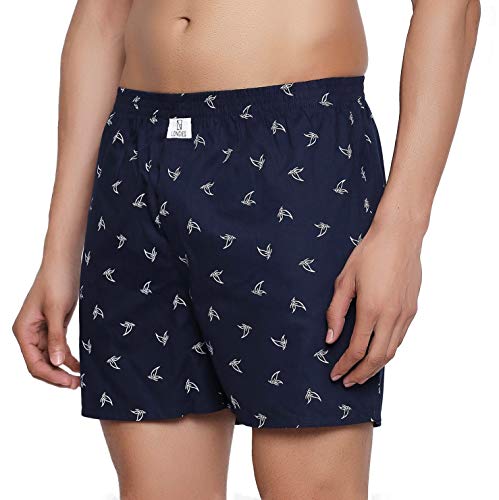 Image of Longies Men's Cotton Printed Regular Boxer Shorts
