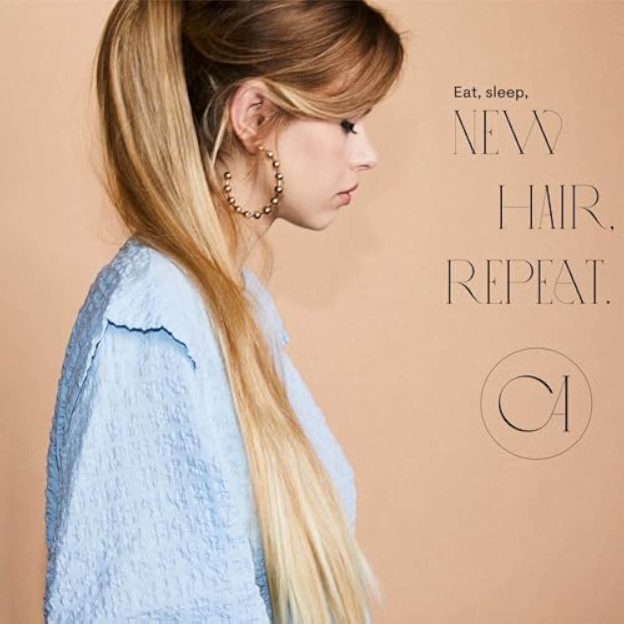 24" Black Ponytail Clip On Hair Extension