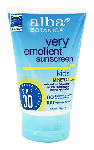 Alba Botanica Kids Mineral Sunscreen SPF 30 -4 oz