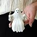 TECHPLUS Swing Ghost Statue Outdoor Halloween Decor, White Ghost Figurine for Garden, Patio, Lawn, and Yard Decorations – Scary and Fun Resin Hanging Ornaments for Party (1)