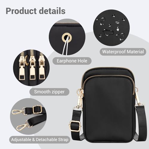 Image of YINHEXI Small Crossbody Bags for Women, Mini Cell Phone Wallet Purse, Shoulder Bag for Women and Men