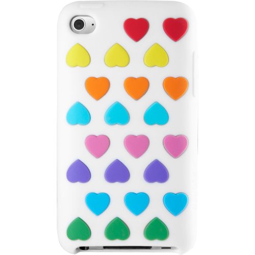 Agent18 Heartvest Silicone Case for iPod Touch 4G - White/Multi