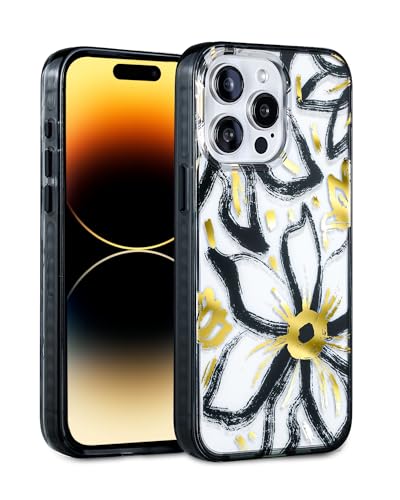 Coque iPhone 15 Pro Max pour femme motif floral style élégant quotidien