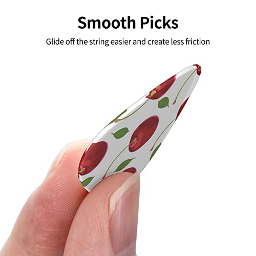 Pack de 12 médiators pour guitare Cherry Fruit Picks pour guitare électrique Guitare acoustique Diverses guitares - Les Beatles, Paul McCartney, John Lennon, RIngo Starr, George Harrison Pack de 12 médiators pour guitare Cherry Fruit Picks pour guitare électrique Guitare acoustique Diverses guitares – Image 3