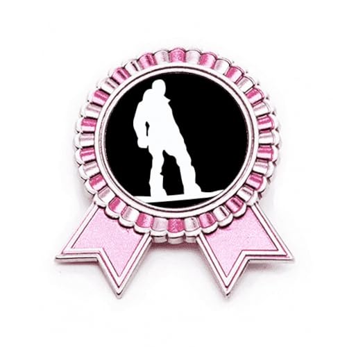 Pin Skateboard Noir Broche Badge Médaille Sport en Métal Rose