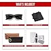 Ray-Ban RB2132 901 52MM NEW WAYFARER Square Sunglasses For Men For Women +BUNDLE with ACCESSORY EYEWEAR KIT (Black/Crystal Lens G-15 Green)