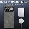 Funda para Xiaomi Poco F8 Ultra, protección de lente de cámara, esquinas de TPU a prueba de golpes, cubierta trasera de cuero, compatible con MagSafe (Azul) 6
