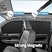 Car Curtains for Side Window - 4 Pcs Privacy Sun Shades Magnetic 100% Block Light Car Window Covers with Cooler Feeling (dexterous, 4pcs)