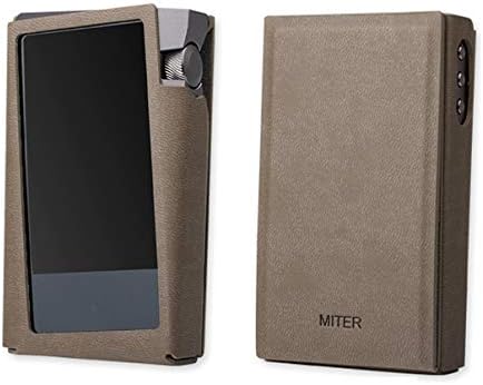 For Astell&Kern A&norma SR15, Hand Crafted MITER PU Leather Standing Case Cover [Patented A&norma SR 15 Cover] (Brown)
