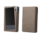 for Astell&Kern A&Norma SR15, Hand Crafted Miter PU Leather Case Cover [Patented Stand Case] A & Norma SR 15 Case (Ash Brown)