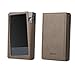 for Astell&Kern A&Norma SR15, Hand Crafted Miter PU Leather Case Cover [Patented Stand Case] A & Norma SR 15 Case (Ash Brown)