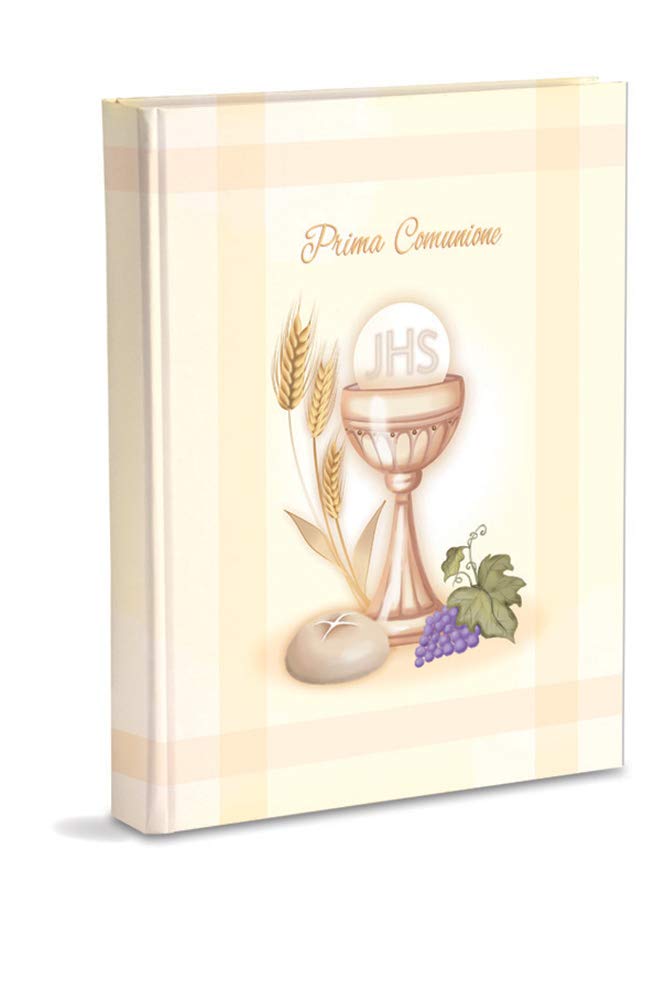 Mareli Communion First Photo Album 23 X 30 Cm 60 White Pages In Thick And Durable Cardboard Intervaled With Pergamin, Goblet And Ears