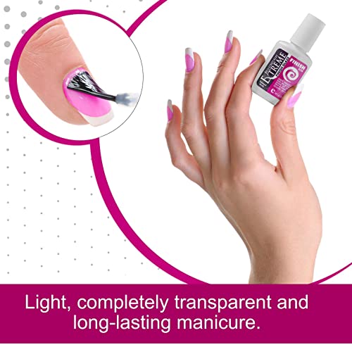 Backscratchers Extreme Finish Glaze - Professional Glue For Nail Wraps And Fiberglass Nails - .5Oz #TOP3