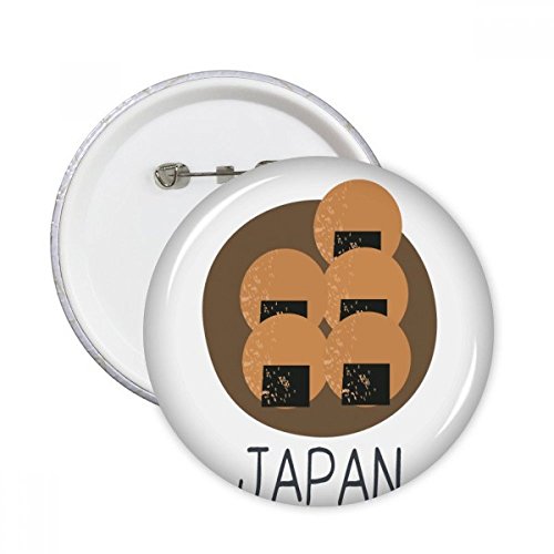 Badge bouton rond casse-croûte japonais idée cadeau originale pour passionné 5pcs XL