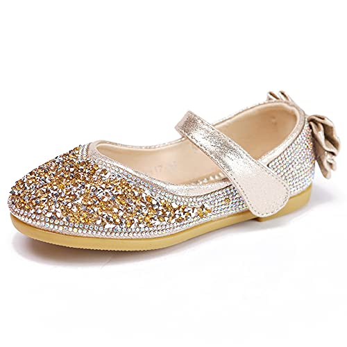 Little Kids Girl's Adorable Sparkle Mary Jane Ballerina Flat Princess Party Dress Shoes