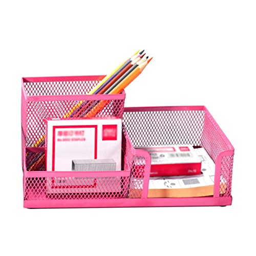 Porte stylos titulaire de stylo support crayon métal à 3 compartiments