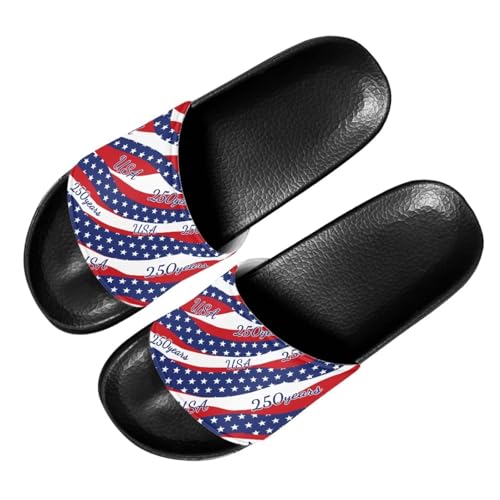 Image of Footwear for Mens Open Toe Athletic Sandals Anti-Slip Sole Slide Sandals Pillow House Flat Shoes Comfortable Slip On Slippers for Indoor & Outdoor