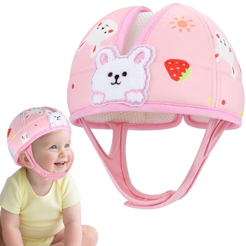 Accmor Baby Head Protector, Cute Baby Safety Helmet for Crawling Walking Running, Infant Headguard Soft Cushion Lightweight Breathable Protective Caps, Anti-Collision Toddler Helmets for 6m-24m Girls