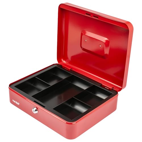 HMF 10130-03 Caja de caudales 30 x 24 x 9 cm, rojo