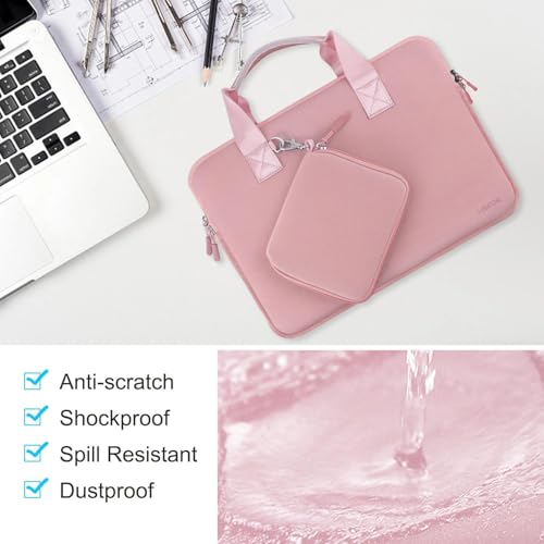 Image of Laptop Sleeve 15.6-16 inch Case with Small Pouch, Neoprene Computer Bag Compatible with MacBook Pro 16 inch M4 /M3 /M2 /M1, MacBook Pro 15.4 inch and Most 15.6-16 inch Notebooks, P02K01