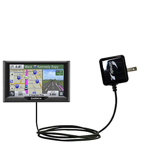 Gomadic Intelligent Compact Ac Home Wall Charger Suitable For The Garmin Nuvi 57/58 Lm Lmt - High Output Power With A Convenient, Foldable Plug Design - Uses Tipexchange Technology #TOP6