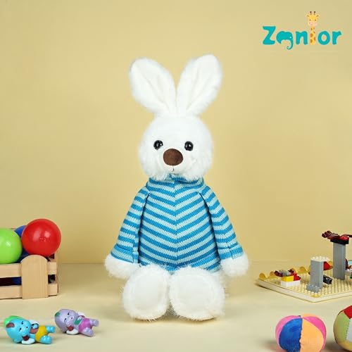 Image of 3-in-1 Bunny Plush Backpack for Kids - Play, Store, Carry Soft Toy Bag - Interactive Toddler Daypack for Travel & School