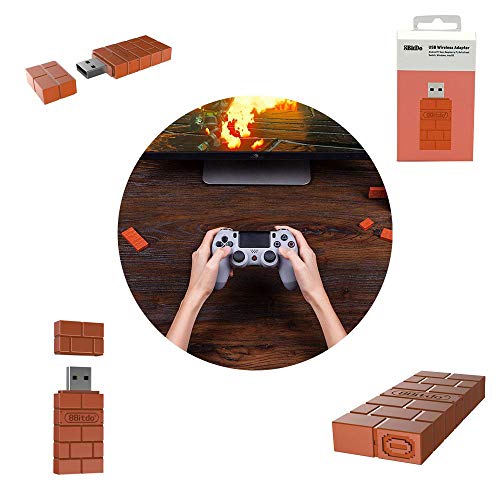 8Bitdo Wireless Controller Bluetooth Adapter for Switch, Windows, Mac, & Raspberry Pi