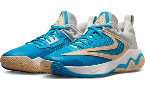 NIKE Giannis Immortality 3, três quartos de alto homem, Phantom Blue Lightning Ice Peach, 44 BR