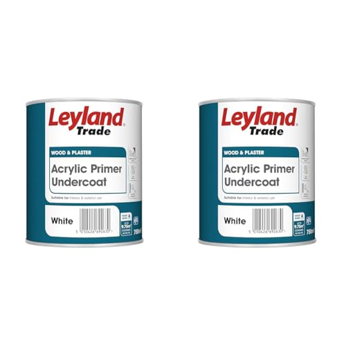 Leyland Trade Acrylic Primer Undercoat - White 750ml (Pack of 2)