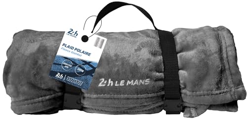 Plaid polaire microfibres pour soirées TV et nuits de course Mans