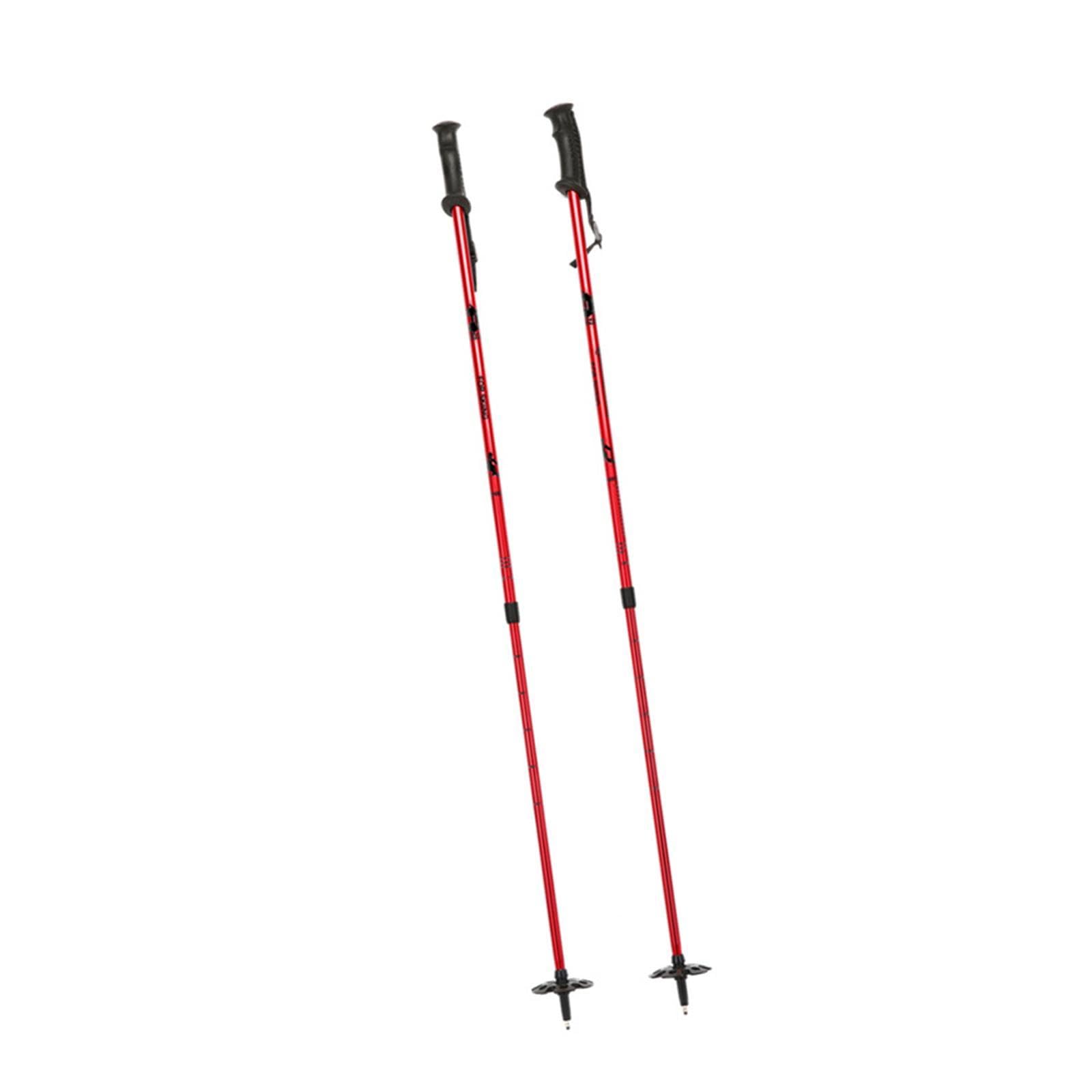 Merishopp Trekking Poles Aluminum Alloy Hiking Poles for Trekking Climbing Snowshoeing Red-image-46