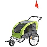 ✅Con amortiguadores para reducir el impacto de los baches y proporcionar una mayor comodidad para tus perros u otras mascotas. Dimensiones totales: 130x90x110cm (LxANxAL). Capacidad máx. de carga: 20 kg