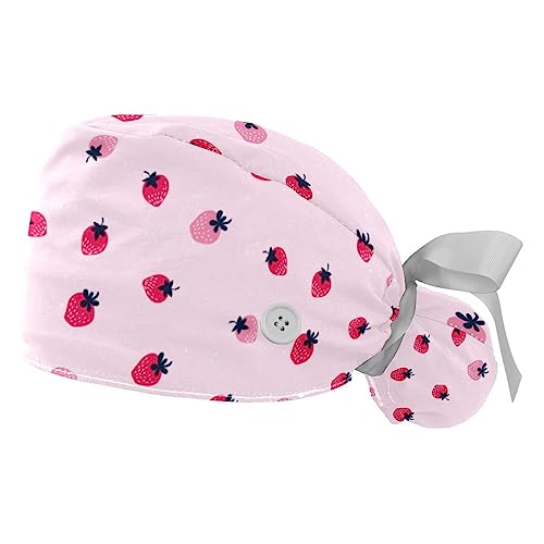 Berret Bouffant VERED avec Bandeau Anti-Transpirant - Lot de 2 Chapeaux de Travail Réglables