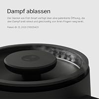 TIMEMORE Elektrischer Schwanenhals Wasserkocher Kaffee-und Teekanne, Fish Smart Coffee Electric Kettle 600ML Mit Temperatureinstellung für Coffee Tea Brewing, Home Edition Black, 192s Schnell auf 88°C – Ansicht 6