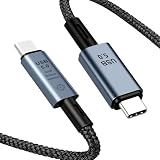 Thunderbolt 5 Kabel 80Gbps – Kompatibel mit Thunderbolt 5/4/3, 240W PD Schnellladekabel, Unterstützt 16K@60Hz 8K@60Hz 4K@240Hz Display für Laptop, MacBook, eGPU, SSD, Dockingstation (100, Zentimeter)