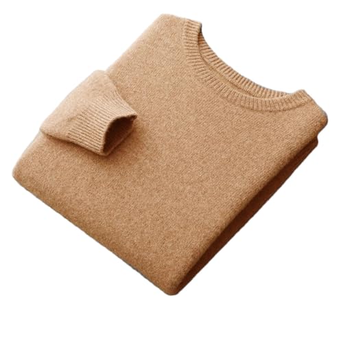 Men 100% Solid Wool Seamless Pullover Soft Loose Knit Wool Sweater for Spring Autumn Casual Outfits