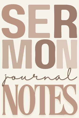 Sermon Notes Journal: Church Notes Notebook for Reflection