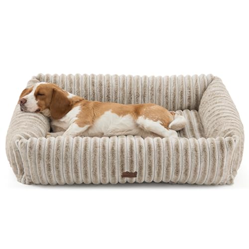 Image of Bedsure ComfyFleece Cute Dog Beds Large Sized Dog Washable,36in Amphora