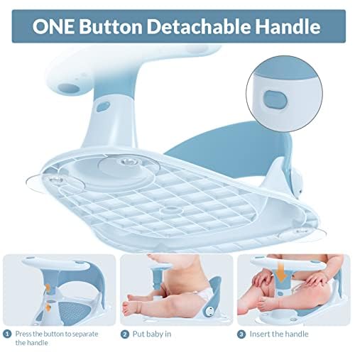 Bkfedlu TXD-1 Baby Bath Seat,Infant Bath Seat For Babies 6 Months & Up,Baby Bath Chair Baby Tub Seat,Baby Bathtub Seat thumb #2