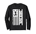 Cheer Papa Of A Cheerleader Papa US Flag Cheerleading Papa Long Sleeve T-Shirt
