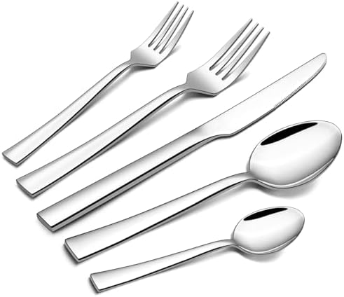 HONKKU Besteck Set 60-teilig - Edelstahl Besteckset Für 12 Personen