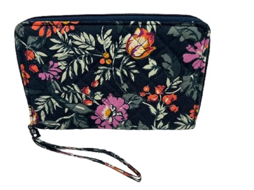 Vera Bradley Women's Zip-Around Wallet Wristlet in Fresh-Cut Floral Green2