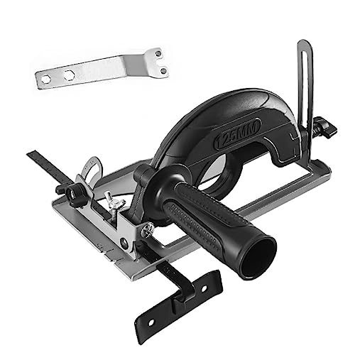 Rianpesn Supporto per smerigliatrice angolare, Accessori per smerigliatrice angolare Regolabile a 45°, Tagliatrice, Base in Ghisa Supporto Fresa per Mulino Angolare 100 E 125