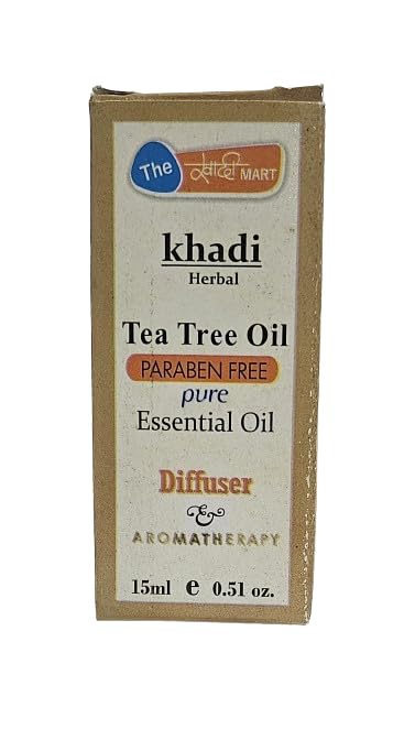Khadi Natural Herbal Tea Tree Oil - 100% Pure Essential Oil for Aromatherapy Diffusers - Paraben-Free, 15ML (Tea Tree, 15 ML) (B0CTJV96N5) Amazon Price History, Amazon Price Tracker