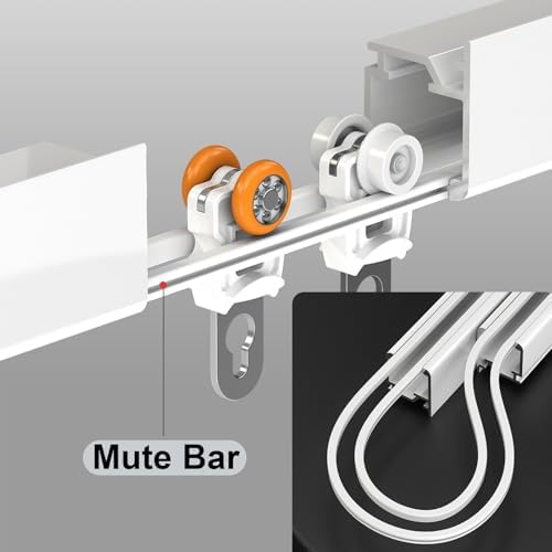 Silent 13FT Aluminum Ceiling Track System for Bedroom & Living Room | Sleek Silver Sliding Rod for Curtains, Privacy Dividers & Panels | Easy Installation & Durable Design