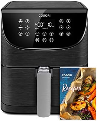 COSORI Pro Gen 2 Air Fryer 5.8QT, Upgraded Version with Stable Performance & Sleek New Look, 13 One Touch Functions, 100 Paper & 1100 Online Recipes, Dishwasher-Safe Detachable Square Basket, Black - Thumbnail 3