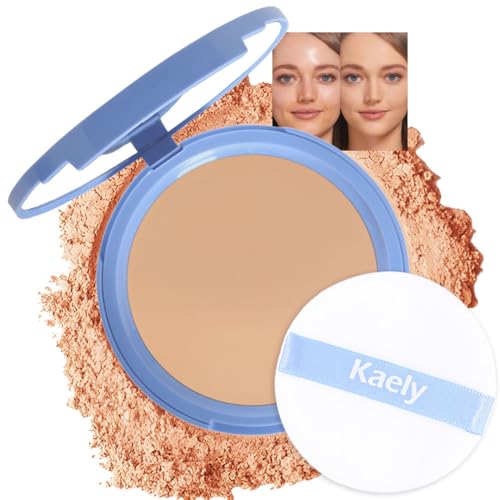 evpct Oil Control Pressed Face Powder Compact for Women, Translucent